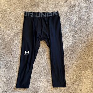 Under Armour Youth HeatGear Compression‎ Leggings - Black (YMD)